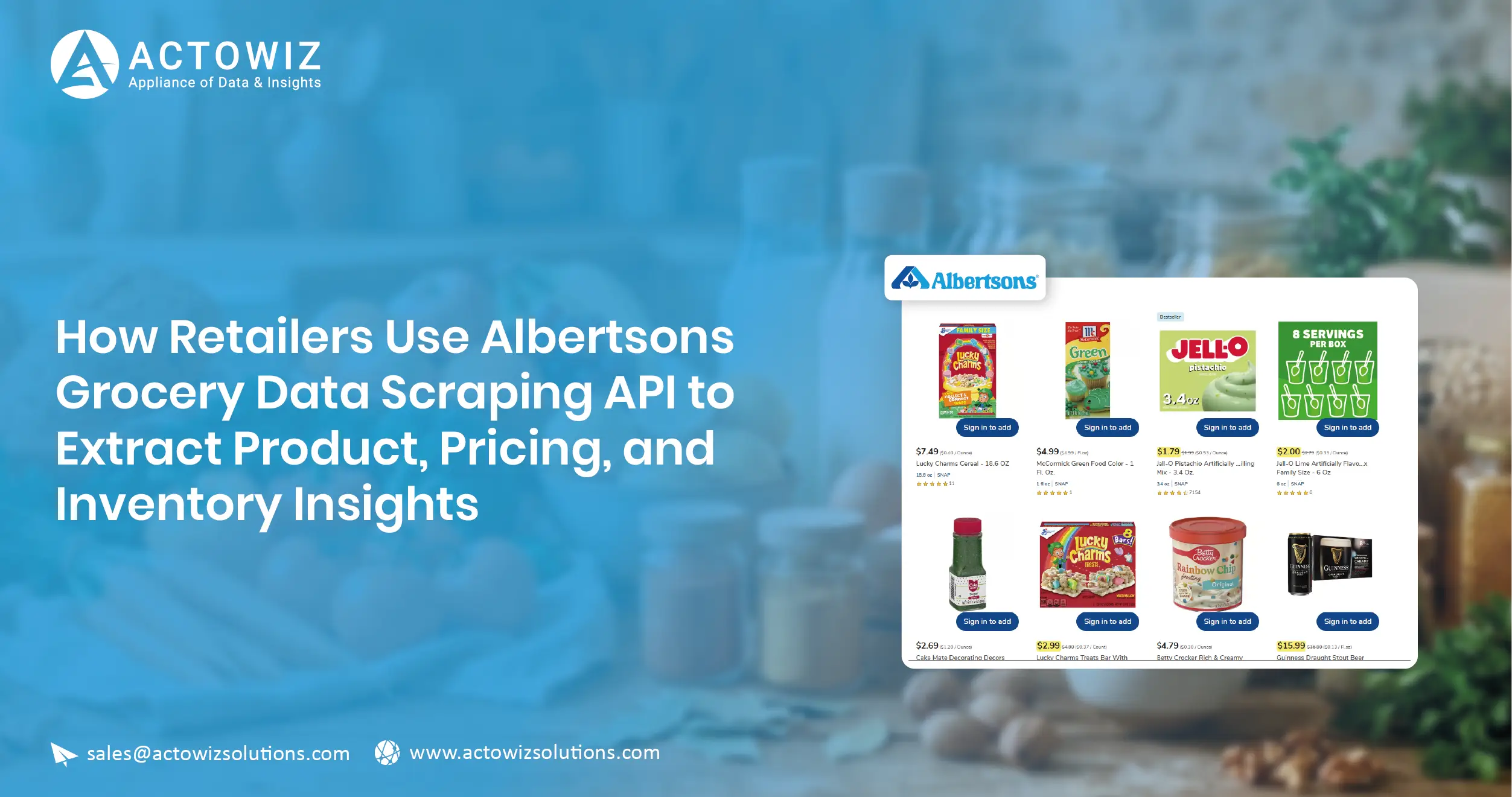 Albertsons Grocery Data Scraping API